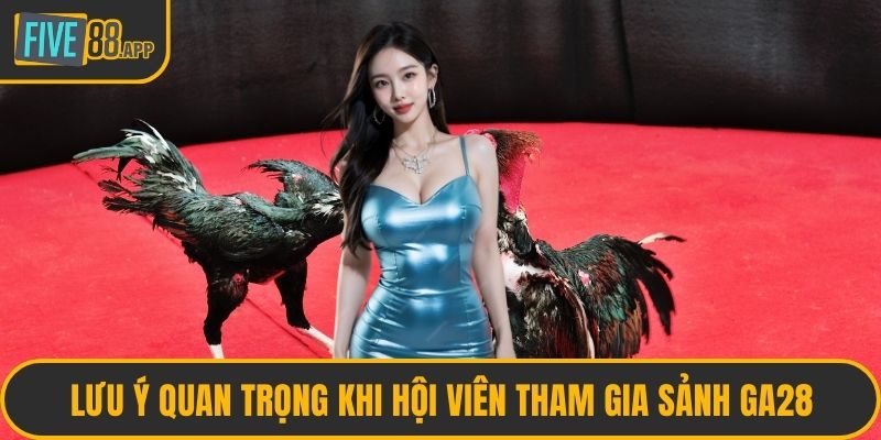 Lưu ý quan trọng khi hội viên tham gia sảnh GA28